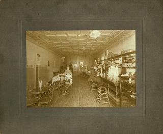 Item #z04447 Photograph of a Pittsburgh Soda Shop / Diner, ca. 1910. n/a