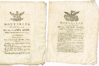 Lot of 5 "Extrait du Moniteur" Napoleonic Publications, March-May 1813