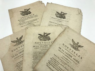 Lot of 5 "Extrait du Moniteur" Napoleonic Publications, March-May 1813