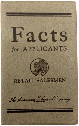 Item #z04492 Facts for Applicants, Retail Salesmen. American Tobacco Company