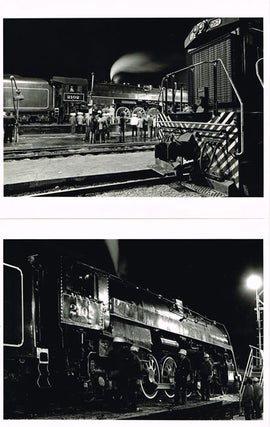 Item #z04511 Four photographs of a P&LERR Trainyard by Pittsburgh photographer William Metzger....