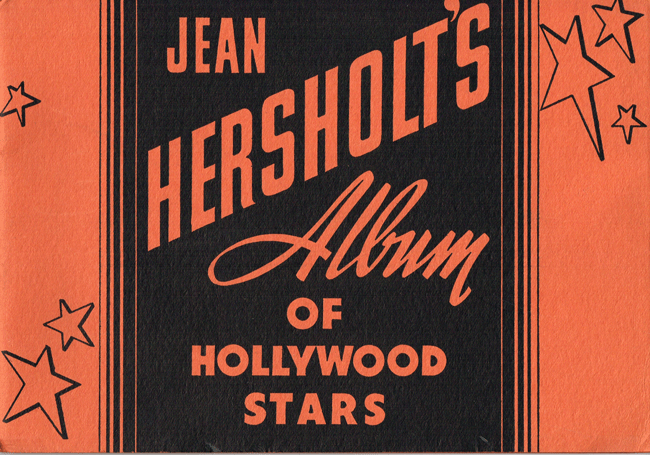 Item #z04516 Hersholt's Album of Hollywood Stars. Jean Hersholt.