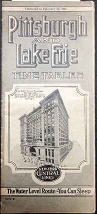 Item #z04561 Pittsburgh and Lake Erie Rail Road Time Tables: Corrected to February 15, 1931....