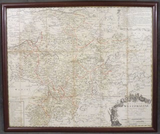 Item #z04962 Hand colored map of Westphalia, Germany (1757). n/a