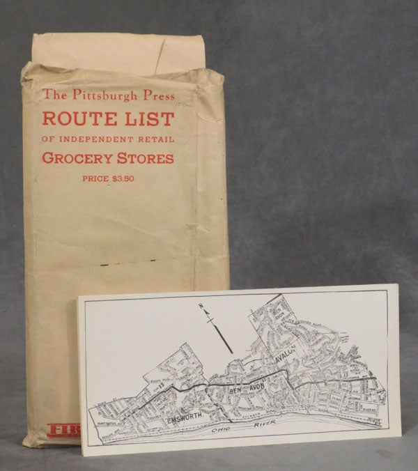 Item #z05875 The Pittsburgh Press Route List of Independent Retail Grocery Stores. The Pittsburgh Press.