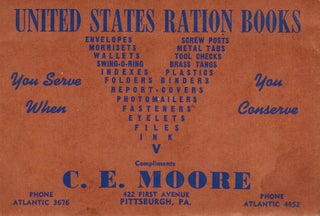 United States Ration Books, 1, 2, 3, and 4. Pittsburgh, 1942-1943