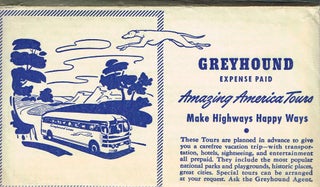 Item #z06513 Lot of Greyhound travel ephemera, ca. 1940s. n/a