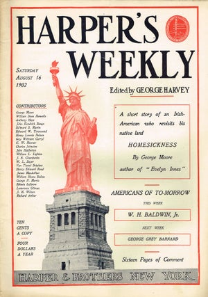 Item #z06625 Harper's Weekly for Saturday, August 16, 1902. George Harvey