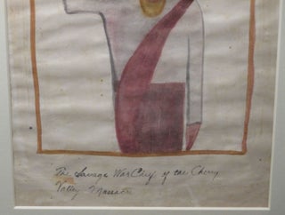 Watercolor Painting : 'Joseph Brant: The Savage War Chief of the Cherry Valley Massacre' [caption title]