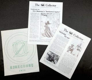 Item #z07808 Two Issues of The Oz Collector and the 1972 Directory for the International Wizard...