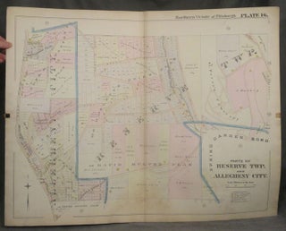 Item #z07841 Plat Map of the Northern Vicinity of Pittsburgh, including Parts of Reserve Township...