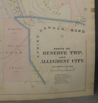 Plat Map of the Northern Vicinity of Pittsburgh, including Parts of Reserve Township and Allegheny City