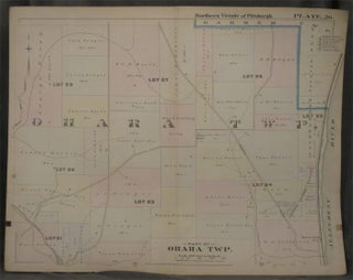 Item #z07848 Plat Map of the Northern Vicinity of Pittsburgh, Including Part of O'Hara Township....