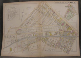 Item #z07869 Plat Map of Pittsburgh, Including Parts of Shadyside and East Liberty. Pittsburgh...