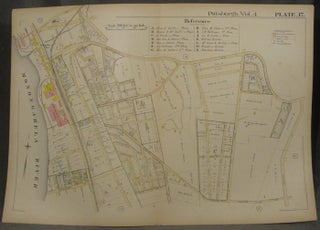 Item #z07876 Plat Map of Pittsburgh, Including Parts of Squirrel Hill and Greenfield. Pittsburgh...