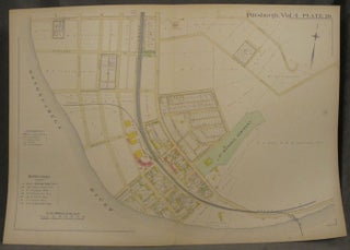 Item #z07879 Plat Map of Pittsburgh, Including Parts of Hazelwood. Pittsburgh Maps, Hazelwood