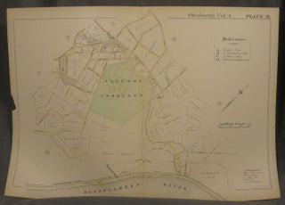 Item #z07880 Plat Map of Pittsburgh, Including Parts of Hazelwood and Glen Hazel. Pittsburgh...