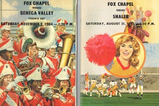 Item #z07917 Lot of 9 Fox Chapel High School Football Programs (For Games in the 1973, 1976,...