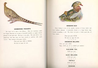 Mating List and Catalogue for Domestic and Game Fowl from Chiles and Company