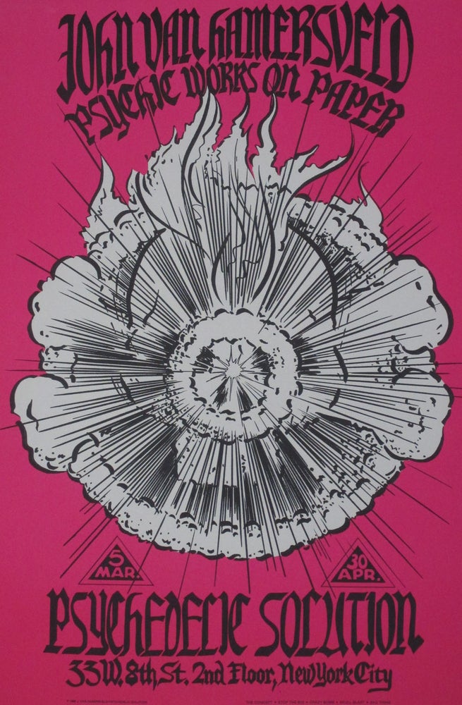 Item #z08432f John Van Hamersveld: Psychadelic Works on Paper Art Show Poster. John Van Hamersveld.