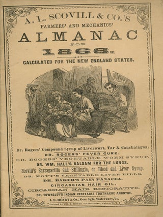 Item #z08699 Farmers' and Mechanics' Almanac for 1866, Calculated for the New England States. A...