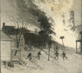 Item #z08792 Engraving of the Explosion and Burning of a Natural Gas Well at Murraysville,...