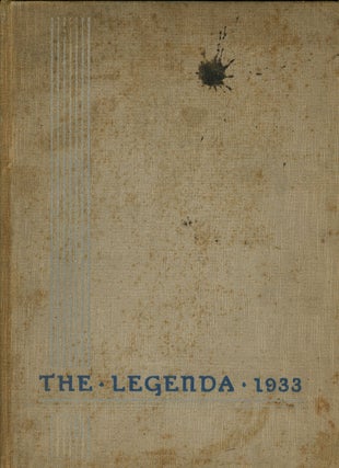 Item #z08925 The Legenda for 1933, Annual of the Seniors of Wellesley College, Wellesley,...