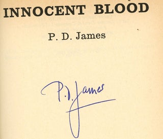 Item #z09278 Innocent Blood, SIGNED by P.D. James. P. D. James