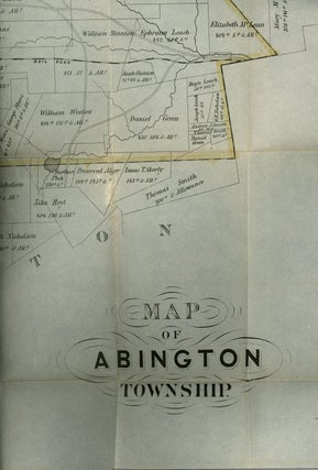 Item #z09305 Map of Abbington Township, Pennsylvania. Chas M. Cornwell