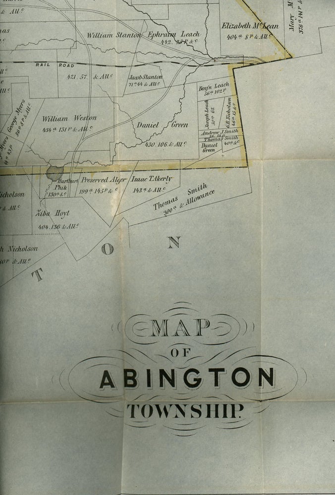 Item #z09305 Map of Abbington Township, Pennsylvania. Chas M. Cornwell.