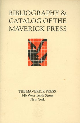 Item #z09340 Bibliography and Catalog of the Maverick Press. Earl H. Emmons, Maverick Press