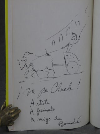 La Fiesta Brava, The Art of the Bull Ring, Inscribed and with Drawing to Charlton Heston by Barnaby Conrad!