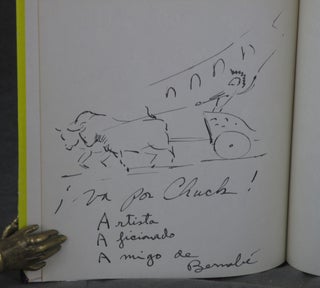 La Fiesta Brava, The Art of the Bull Ring, Inscribed and with Drawing to Charlton Heston by Barnaby Conrad!